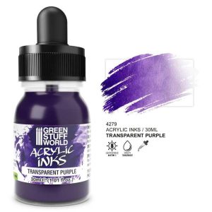 Green Stuff World    Transparent Acrylic Ink - Purple - 8435646516394ES - 8435646516394