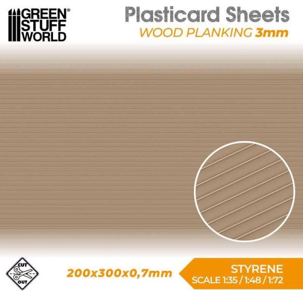 Green Stuff World    Plasticard - Wood Planking - 8435646524238ES - 8435646524238