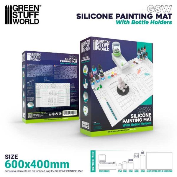 Green Stuff World    Silicone Painting Mat with Edges - 8435646519227ES - 8435646519227