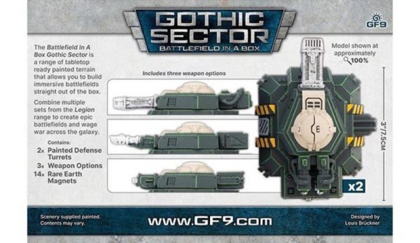 Gale Force Nine    Gothic Sector: Legion Defense Turrets - BB666 - 9420020262607