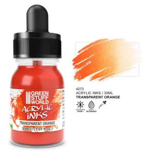 Green Stuff World    Transparent Acrylic Ink - Orange - 8435646516332ES - 8435646516332