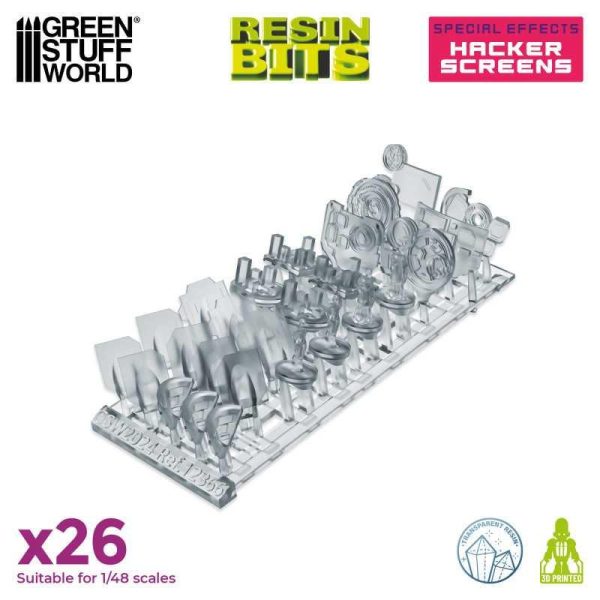 Green Stuff World    3D Printed Set - Hacker Screens - 8435646518664ES - 8435646518664