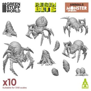 Green Stuff World    3D Printed Set - Monster Spiders - 8435646517995ES - 8435646517995