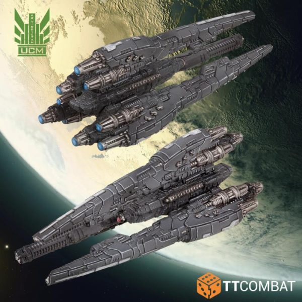 TTCombat Dropfleet Commander   UCM Light Ships - TTDFX-UCM-021 - 5061024723370