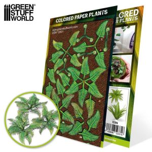 Green Stuff World    Colored Paper Plants - Fern - 8435646523316ES - 8435646523316