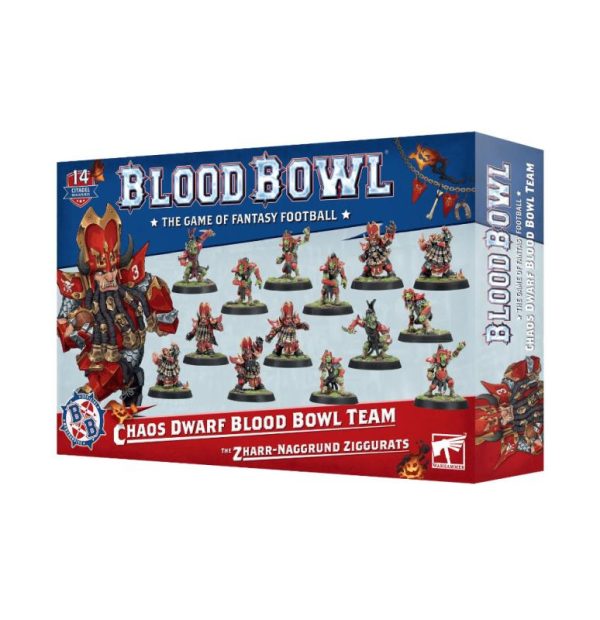 Games Workshop Blood Bowl   Blood Bowl: Chaos Dwarf Team - The Zharr-Maggrund Ziggurats - 99120911001 - 5011921233342