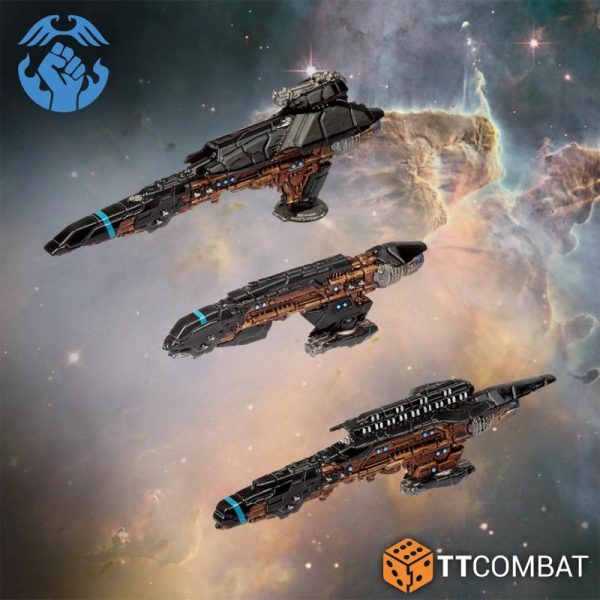 TTCombat Dropfleet Commander   Resistance Light Ships - TTDFX-RES-021 -