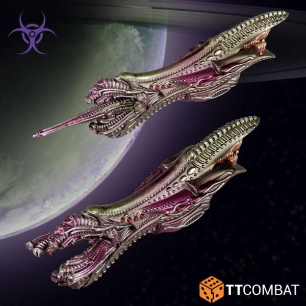 TTCombat Dropfleet Commander   Scourge Light Ships - TTDFX-SCG-021 -