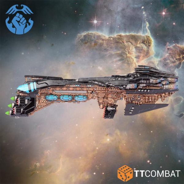 TTCombat Dropfleet Commander   Resistance Battlecruisers - TTDFX-RES-022 -