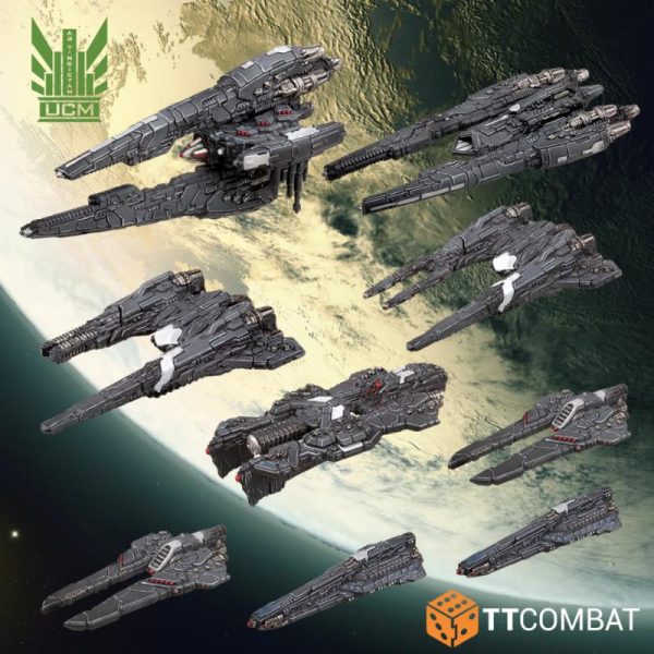 TTCombat Dropfleet Commander   UCM Light Ships - TTDFX-UCM-021 - 5061024723370