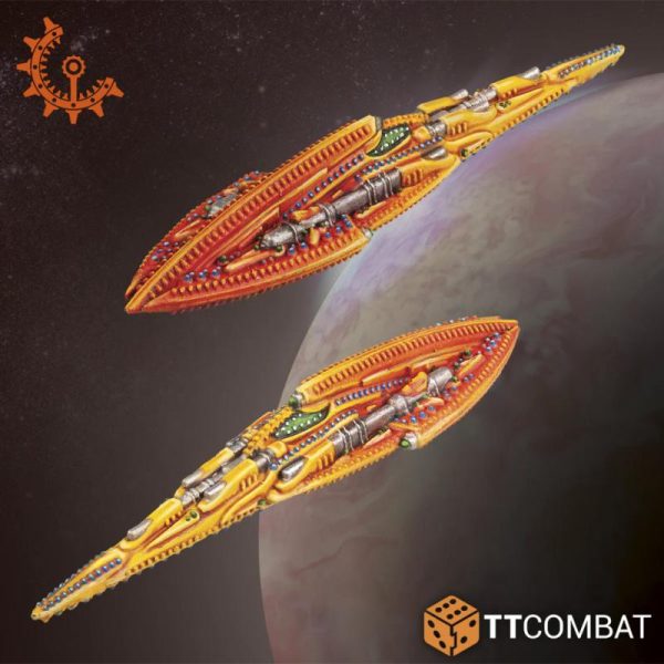 TTCombat Dropfleet Commander   Shaltari Battlecruisers - TTDFX-SHL-022 -