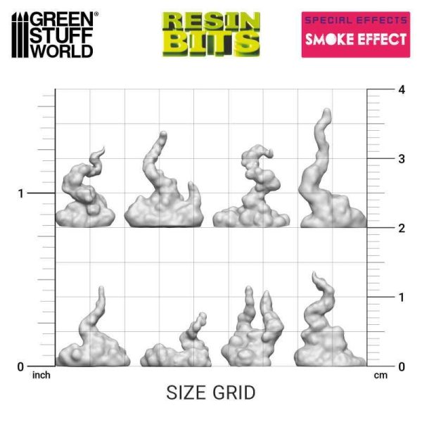 Green Stuff World    3D Printed Set - Smoke Effect - 8435646524146ES - 8435646524146