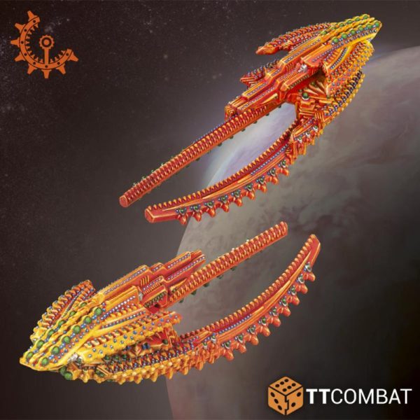 TTCombat Dropfleet Commander   Shaltari Battlecruisers - TTDFX-SHL-022 -