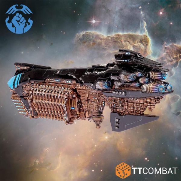 TTCombat Dropfleet Commander   Resistance Battlecruisers - TTDFX-RES-022 -