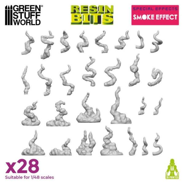 Green Stuff World    3D Printed Set - Smoke Effect - 8435646524146ES - 8435646524146