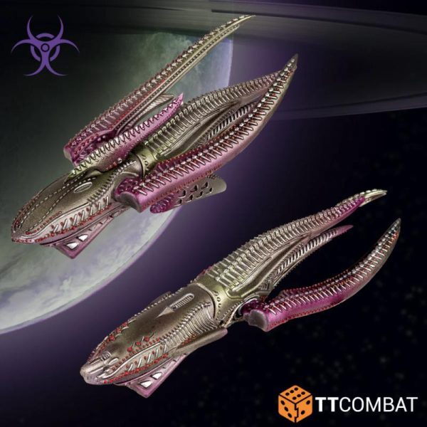 TTCombat Dropfleet Commander   Scourge Light Ships - TTDFX-SCG-021 -