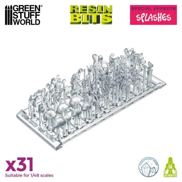 Green Stuff World    3D Printed Set - Splash Effect - 8435646518671ES - 8435646518671