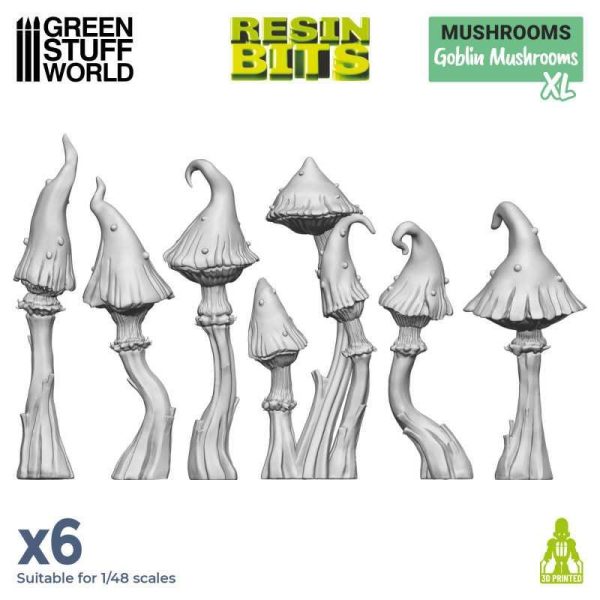 Green Stuff World    3D Printed Set - Goblin Mushrooms XL - 8435646524610ES - 8435646524610