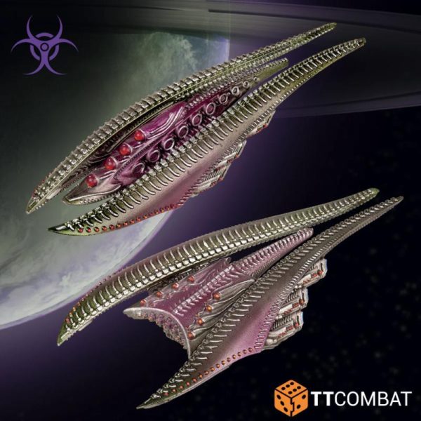 TTCombat Dropfleet Commander   Scourge Light Ships - TTDFX-SCG-021 -