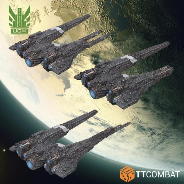 TTCombat Dropfleet Commander   UCM Light Ships - TTDFX-UCM-021 - 5061024723370