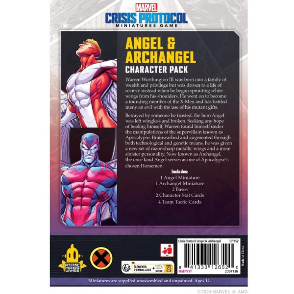 Atomic Mass Marvel Crisis Protocol   Marvel: Crisis Protocol - Angel & Archangel - AMGCP152 -