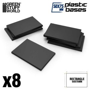 Green Stuff World    Plastic Rectangular Bases 50x75mm - 8435646524351ES - 8435646524351