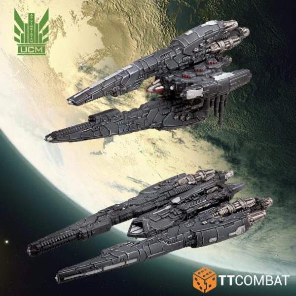 TTCombat Dropfleet Commander   UCM Light Ships - TTDFX-UCM-021 - 5061024723370