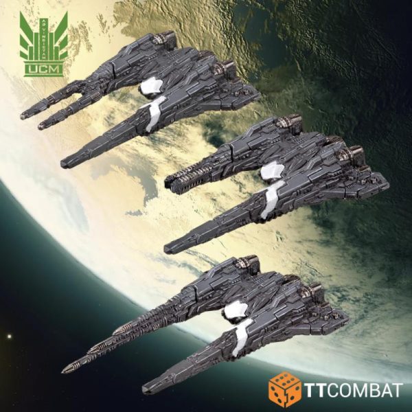 TTCombat Dropfleet Commander   UCM Light Ships - TTDFX-UCM-021 - 5061024723370