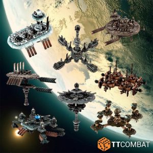 TTCombat Dropfleet Commander   Dropfleet Commander - Modular Space Stations - TTDFX-ACC-028 -