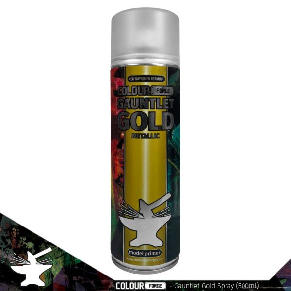 The Colour Forge    Colour Forge Spray: Gauntlet Gold (500ml) - TCF-SPR-019 - 5060843101321