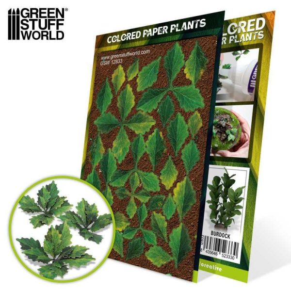 Green Stuff World    Colored Paper Plants - Burdock - 8435646523330ES - 8435646523330