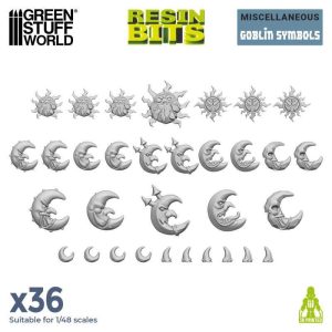 Green Stuff World    3D Printed Set - Goblin Symbols - 8435646524658ES - 8435646524658