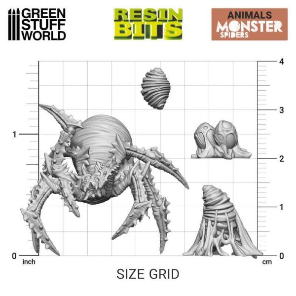 Green Stuff World    3D Printed Set - Monster Spiders - 8435646517995ES - 8435646517995