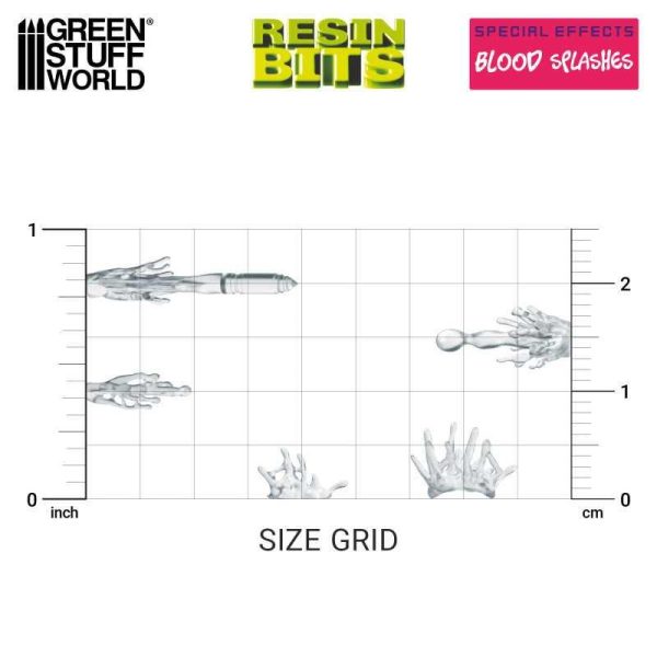 Green Stuff World    3D Printed Set - Blood Splashes Effect - 8435646518688ES - 8435646518688