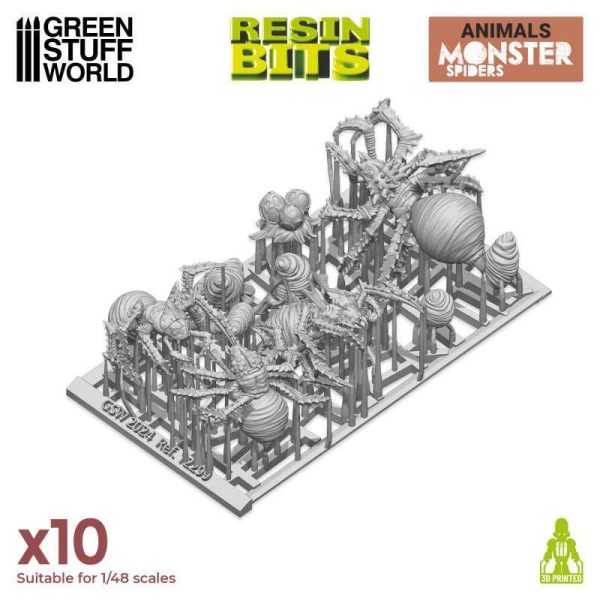 Green Stuff World    3D Printed Set - Monster Spiders - 8435646517995ES - 8435646517995