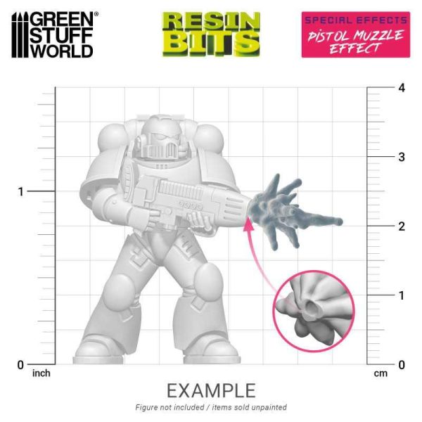 Green Stuff World    3D Printed Set - Pistol Muzzle Flash - 8435646524139ES - 8435646524139