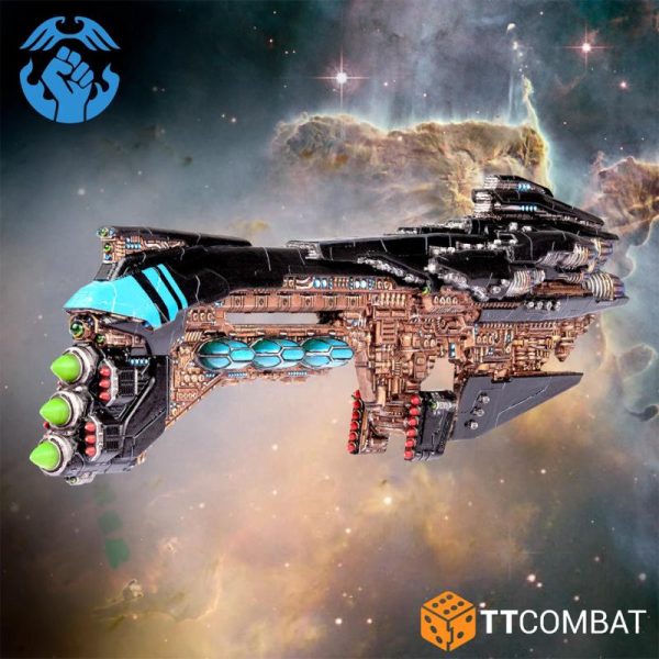 TTCombat Dropfleet Commander   Resistance Battlecruisers - TTDFX-RES-022 -