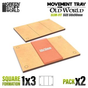 Green Stuff World    MDF Movement Trays - Slimfit 90x60mm - 8435646527390ES - 8435646527390