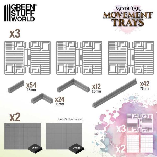 Green Stuff World    Modular Movement Trays - 8435646524603ES - 8435646524603