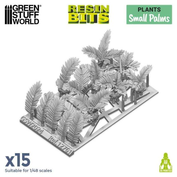 Green Stuff World    3D Printed Set - Small Palms - 8435646522616ES - 8435646522616