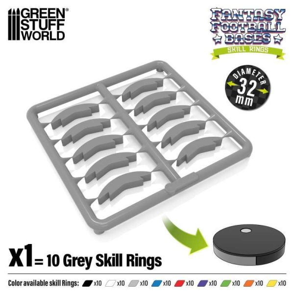 Green Stuff World    Skill Ring 32mm Grey - 8435646523972ES - 8435646523972