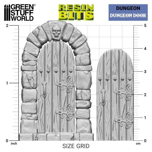 Green Stuff World    3D Printed Set - Dungeon Doors - 8435646526539ES - 8435646526539