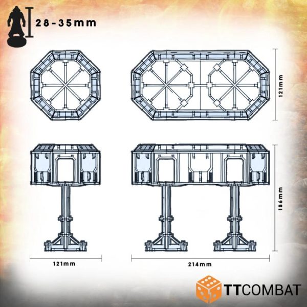 TTCombat    Industrial Stilt Pods - TTPSX-INH-026 - 5060956476804