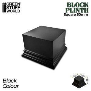 Green Stuff World    Square Top Display Plinth 5x5 cm - Black - 8435646523132ES - 8435646523132