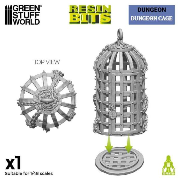 Green Stuff World    3D Printed Set - Dungeon Cage - 8435646523897ES - 8435646523897