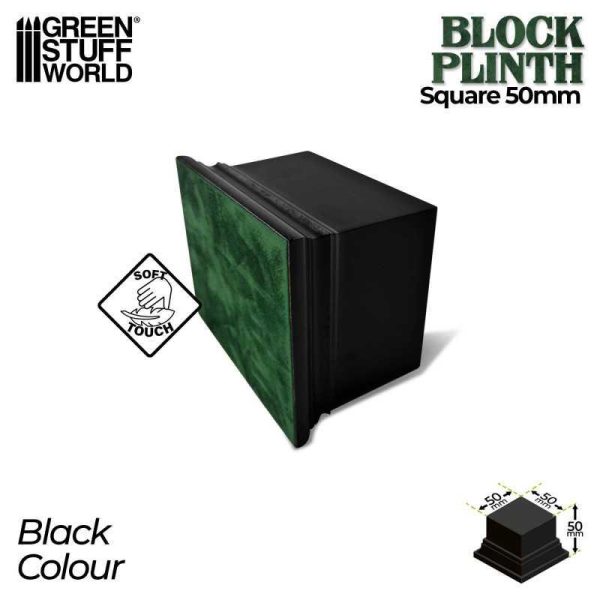 Green Stuff World    Square Top Display Plinth 5x5 cm - Hazelnut Brown - 8435646523149ES - 8435646523149