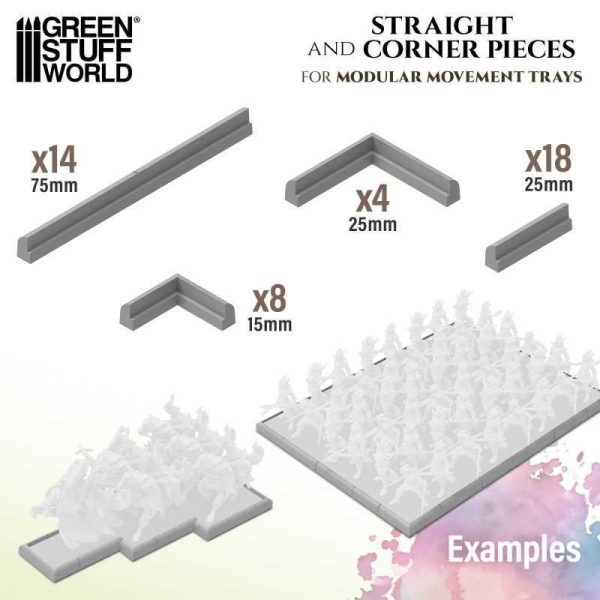 Green Stuff World    Corners for Modular Movement Trays - 8435646524962ES - 8435646524962