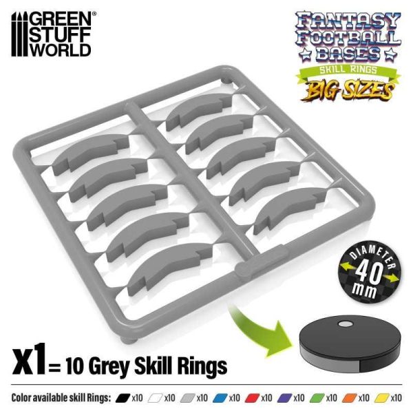 Green Stuff World    Skill Ring 40mm Grey - 8435646524092ES - 8435646524092