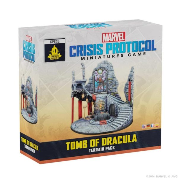 Atomic Mass Marvel Crisis Protocol   Marvel Crisis Protocol: Tomb Of Dracula Terrain Pack - AMGCPE05 -