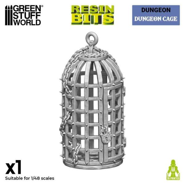 Green Stuff World    3D Printed Set - Dungeon Cage - 8435646523897ES - 8435646523897